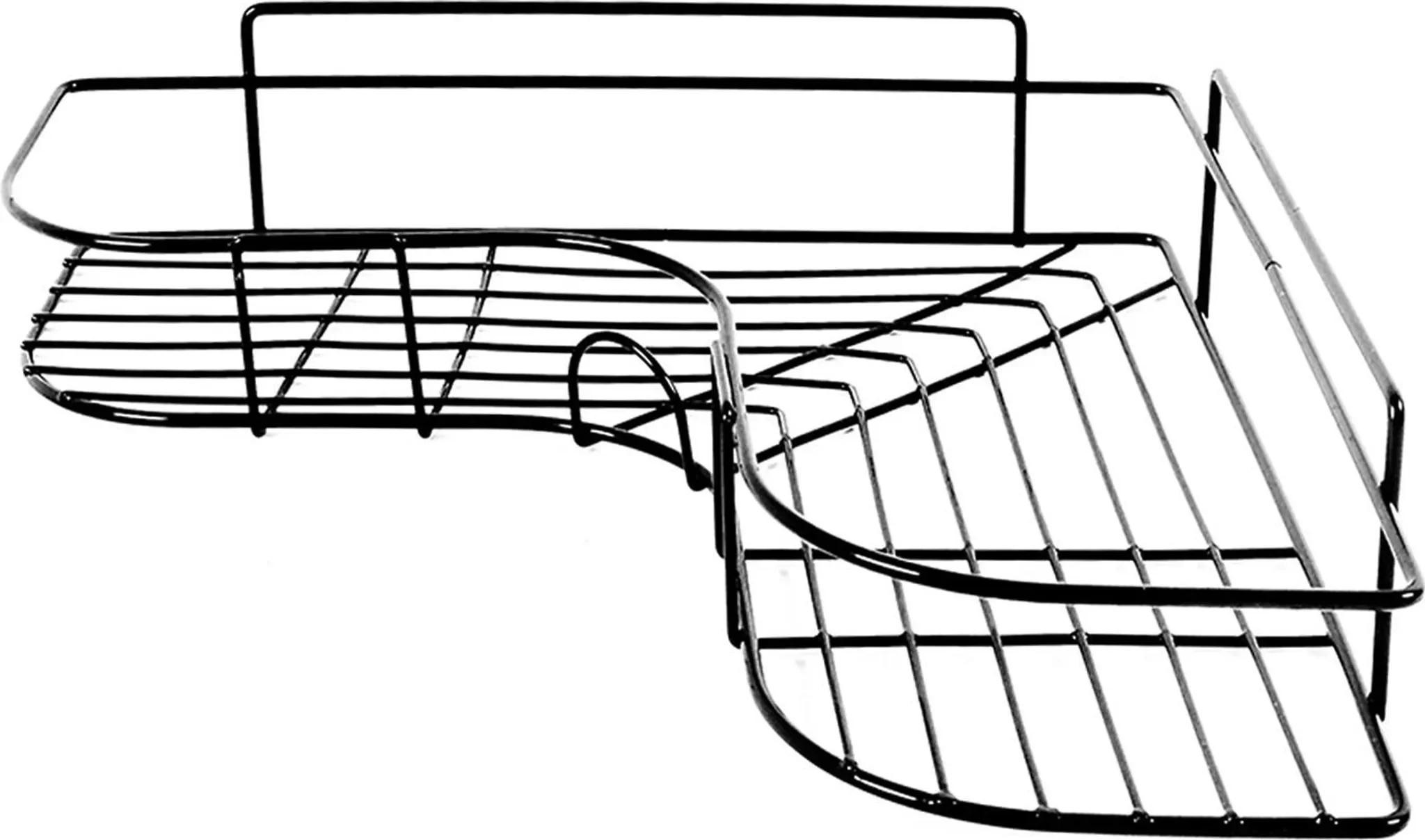 Badezimmer Eckregal – Schwarz